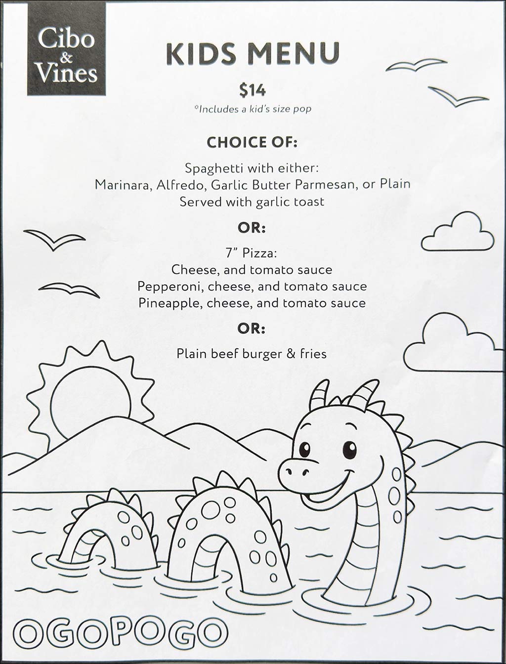 image of food main menu part 1